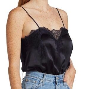 NWT - Cami NYC Sweetheart 100% Silk and Eyelash Lace Bodysuit